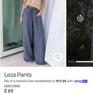 Baltic Born Wide Leg Pants in Blue